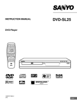 Sanyo DVD-SL25 - Owners Manual 